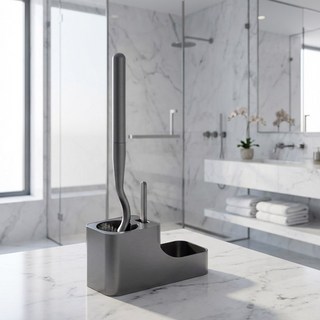 픽앤고 슬림웨이브 변기솔, 1세트, 그레이