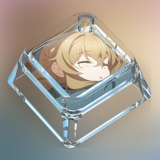 사일런트 위치 침묵의 마녀의 비밀 표정팩 기계식 키보드 투명 키캡, H667-FM-모니카08