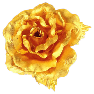 黃金花 玫瑰胸針 情人節 母親節禮物 真正純金 一比一比例大朵玫瑰花