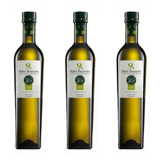 솔레르로메로 유기농 엑스트라버진 올리브오일 피쿠알 500ml, 3개