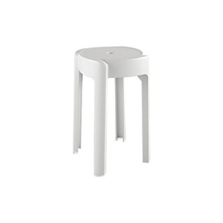 極美家居 風車圓凳 餐椅 塑膠椅子 圓椅 疊椅 兒童安全圓凳, 升級款圓凳【白色】座面30CM,單張價格