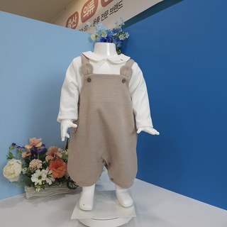 [아가방 상하복] 페페6부오버올상하 S5 등원복 놀이방 가을 출산