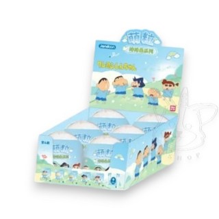 M.M小舖 蠟筆小新排排坐系列萌粒盒玩 阿呆 坐坐 萌粒 盲盒, 1個, 一中盒(請下標6次) Y1A22