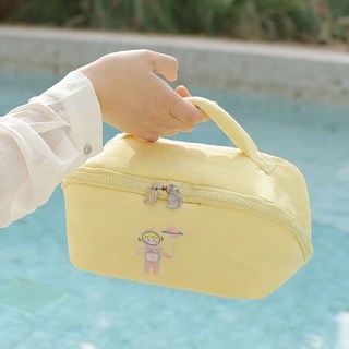 韓國刺繡化妝包 大開口設計 防水防污