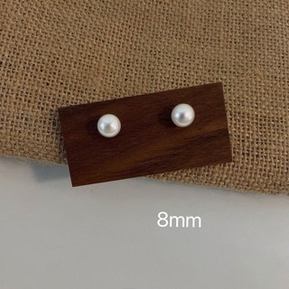 珍珠耳釘女定製白色大珍珠氣質銀針耳飾珍珠百搭耳環高級感