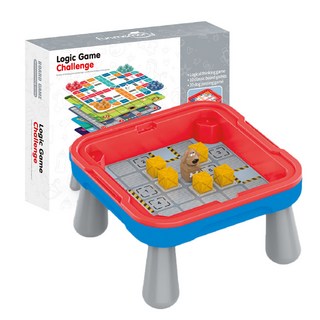 funmemory 經典桌遊遊戲桌，多款益智遊戲合集，3歲以上兒童邏輯思維訓練親子互動玩具, 綜合遊戲棋, 1個