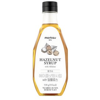 低卡榛果風味阿洛酮糖糖漿, 530g, 1瓶