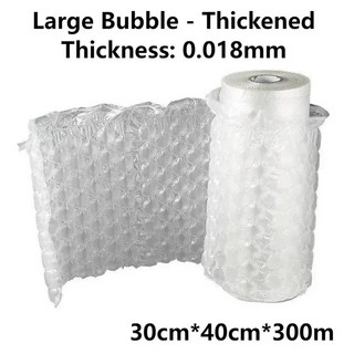 30CM 40CM 300M 버블 포장 가방 버퍼 방지 않은 쿠션 에어 팽창되지 충격 조롱박 필름 풍선, 01, Large Thi ened
