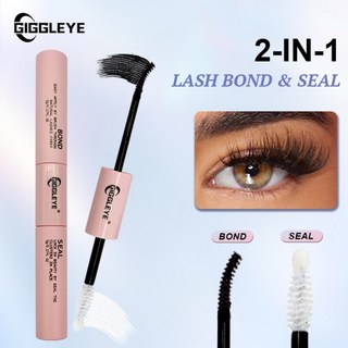 가짜 속눈썹 클러스터 접착제 2 in 1 본드 및 씰 DIY10 mL 지속 방수 맛없는 깨끗한, 1.Giggleye Bond Seal