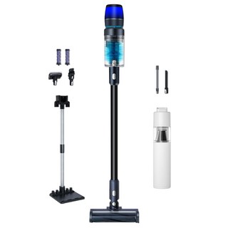 최신형 차이슨 무선 청소기 BLDC V50 자동충전 거치대 + 고사양 흡입력, 혼합색상