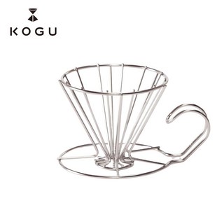KOGU 珈琲考具 不銹鋼絲線條框架咖啡濾杯 (2-4杯份) - 匠心銀『日本製』, 1個