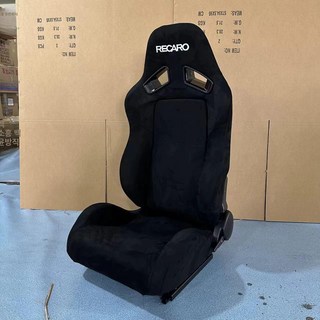 레이싱 자동차 시트 버킷 교체 거치대 좌석 튜닝, 1개, 블랙 스웨이드 자수, 기본 모델명/품번