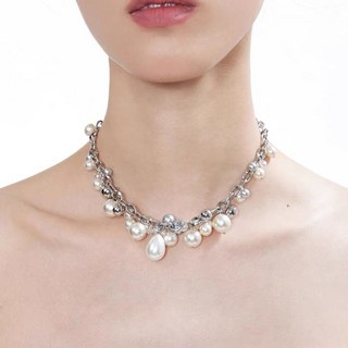 法式複古風項鏈巴洛克珍珠項鏈高級ins輕奢誇張設計鎖骨鏈頸鏈