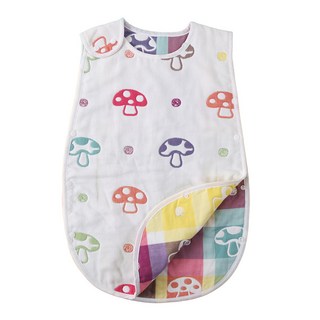 蘑菇刺蝟兒童防踢被 親膚透氣寶寶睡袋 無袖設計, 經典蘑菇