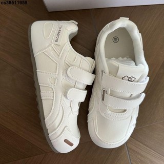 YUANBOYOYB 復古德訓休閒運動鞋 - 魔術貼拼色百搭小白鞋