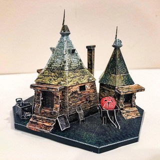 MARS益智玩具 哈利波特-海格小屋 3D立體金屬拼圖 創意DIY金屬模型, 1個, 銀色