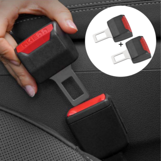 웜네스트 안전벨트 연장 클립, 2개, 블랙