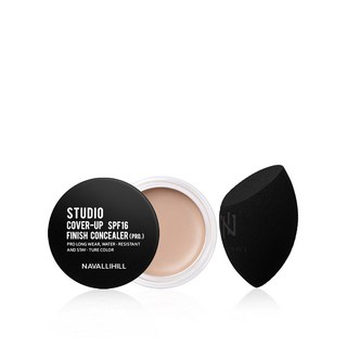 NAVALLIHILL 娜法莉 全效持久遮瑕粉底 (贈美肌蛋), 自然白, 1個