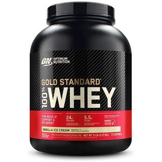 OPTIMUM NUTRITION 歐恩 Gold Standard乳清蛋白粉 香草冰淇淋風味, 2.27kg, 1罐