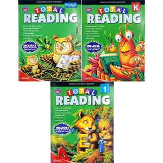 토탈 읽기 Total Reading (3종택1) 단계별 미국 영어 리딩 독해 문법 참고서 교재 영어학습 워크북, Grade 1