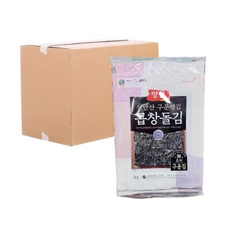 동원 양반 무조미 구운생김 곱창돌김 전장 15g 3봉, 45g