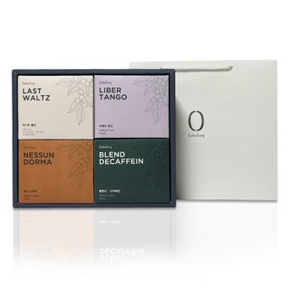 고급 드립백 커피 4종 선물 세트 + 쇼핑백, 11g, 1세트, 28개입