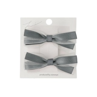 osewaya 蝴蝶結薄紗髮夾 2入組 - 甜美髮飾，輕盈薄紗，多樣風格