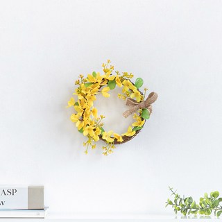 봄조화 개나리 리스 고급 실내 인테리어 조화, A타입, 3개