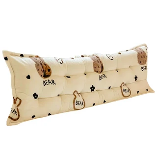 長靠墊 舒適飽滿 親膚牛奶絨材質, 棕色小熊