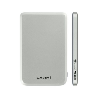 LARMI樂米 MC509 磁吸無線行動電源 5000mAh 超薄便攜 磁吸無線充電 充放同步, 樂米 磁吸行動電源 MC509-薄荷綠, 薄荷綠