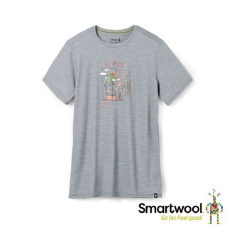 Smartwool 美麗諾羊毛圖案短袖上衣，舒適透氣，展現個人風格