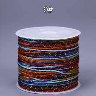 AL3 加金段彩玉線 段彩蠟線 DIY編繩材料 手工編織線材 多色可選, 72號段彩玉線（9#）, 1個