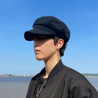 男士潮流貝雷帽 春秋款大頭圍八角帽 英倫報童鴨舌帽