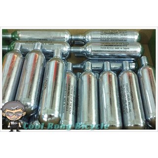 酷榮單車 CO2有牙鋼瓶16g 銀色鋼瓶 單瓶散裝 自行車充氣必備, 1個, 銀色, 16g