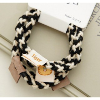 質感髮圈 髮飾 頭飾 大腸圈 氣質髮圈 布標編織髮束