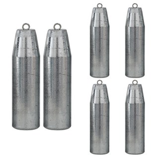 레저킹 회전고리 강철봉돌 낚시추 다운샷 봉돌 대용량 덕용, 1세트, 6개입