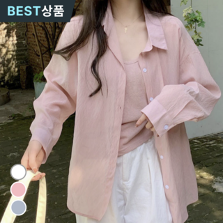 모이로브 여성 여름 블라우스 셔츠 데일리 루즈핏 베이직