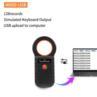 쿠쿠스토어 개고양이를 위한 128개의 저장 기록을 가진 134.2Khz & 동물성 마이크로칩 스캐너 FDX-B 칩 리, 01 B - Black