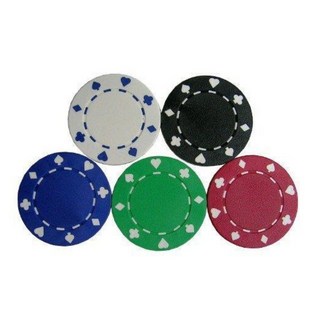 彩色賭場籌碼，遊戲專用多用途籌碼，娛樂必備，聚會遊戲籌碼，彩色遊戲幣, 撲克圖形-白色, 25個