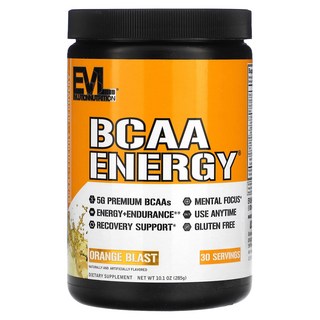 EV루션 BCAA 에너지 오렌지 비타민C 류신 발린 타우린 285g, 1개