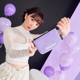 【OUTDOOR】寶可夢Pokemon-夜光百變怪三層零錢包-紫色 ODGO23Q11PL