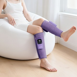 크린조 종아리 마사지기 | 무선 온열 & 공기압 강도조절 (지퍼형) 좌우 1set/발과 다리 피로 완벽 해소, 퍼플, K-709D