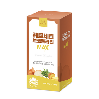 웰빙곳간 퀘르세틴 브로멜라인 MAX 회화나무추출물 효소 고함량 18000mg, 1개, 120정