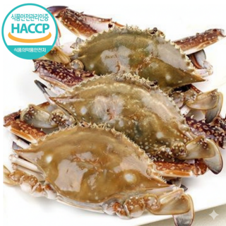 [꽉찬수율] 비절단 국산 급냉 명품 암꽃게, 1박스, 1kg 특품 3-5미