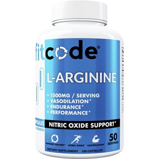 Fitcode L-精氨酸膠囊, 1個, 100錠