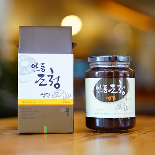 무첨가 안동 백진주쌀로 만든 수제 생강조청 600g 460g 270g, 생강조청 유리병 600g, 1개