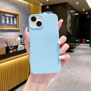 純色半包磨砂殼適用iPhone17promax防摔手機殼果粉12pro軟保護套