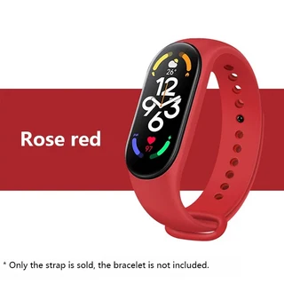 샤오미 밴드 실리콘 스트랩 시계 팔찌 교체 스포츠 액세서리 8 3 용, 07 Rose red, 02 Mi Band 3 or 4