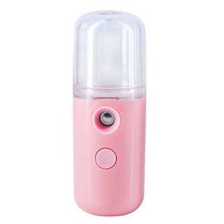迷你便攜式臉部補水儀 奈米噴霧, 粉色, USB款