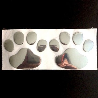 TRD 汽車改裝貼紙 創意車尾裝飾 福斯豐田適用, 狗腳印【兩個腳印】一個, 1個